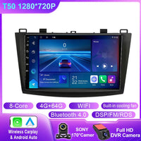 Autoradio CarPlay Mazda 3 BL (2009-2013) – Écran 9 pouces, jusqu'à 12 Go + 256 Go, vue 50