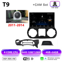 Autoradio CarPlay Jeep Wrangler JK (2011-2018) – Écran 9 pouces sans fil, jusqu'à 12 Go + 256 Go, vue 15