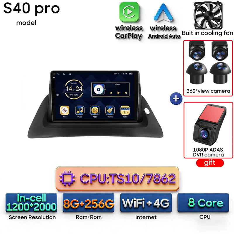 Autoradio CarPlay Renault Kangoo (2008-2018) – Écran 9 pouces, option écran 2K, jusqu'à 12 Go + 256 Go, vue 35