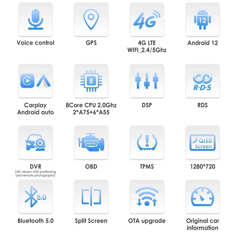 Autoradio CarPlay Renault Laguna 2 (2001-2007) – Écran 9 pouces, sans fil, vue 6