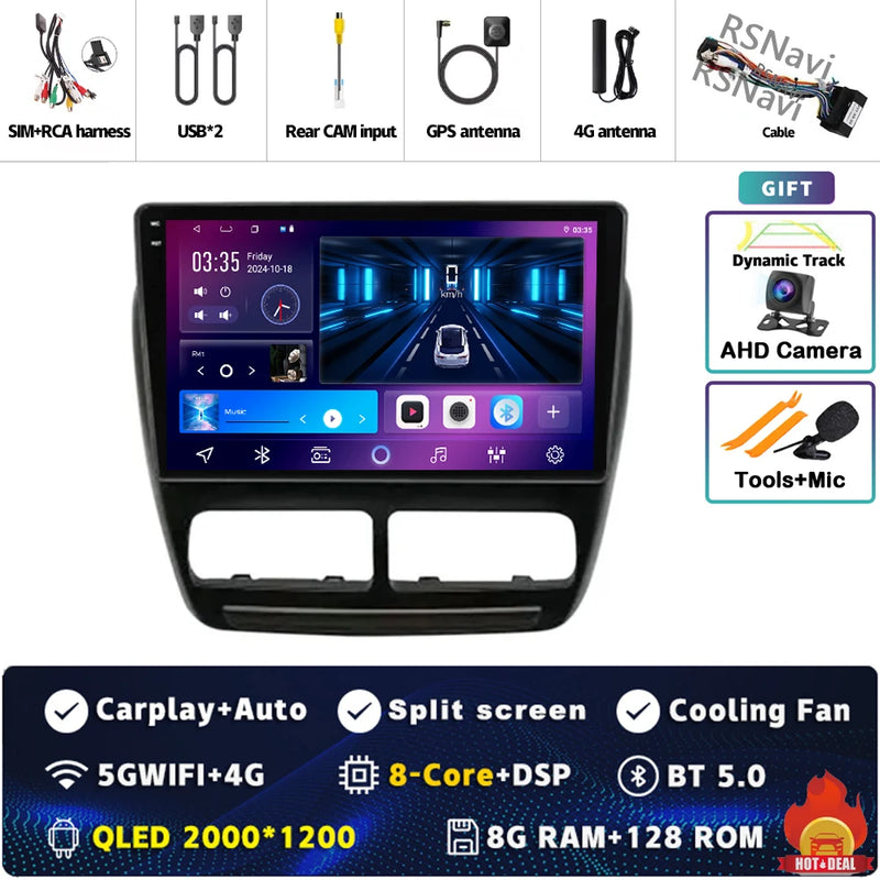 Autoradio CarPlay Fiat Doblo (2010-2015) – Écran 9 pouces sans fil, jusqu'à 16 Go + 512 Go, vue 7