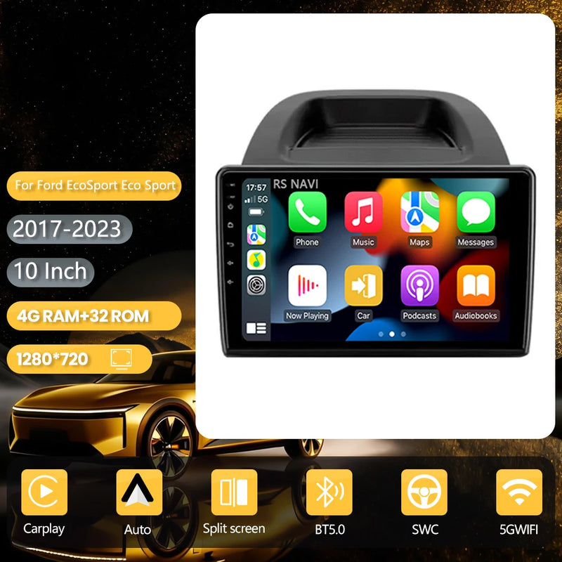 Autoradio CarPlay Ford EcoSport (2017-2023) – Écran QLED 10 pouces, vue 12