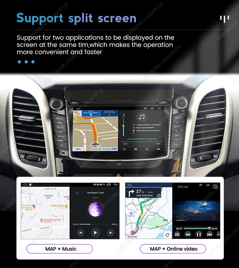 Autoradio CarPlay Hyundai i30 GD et Elantra GT (2011-2017) – Écran IPS 7 pouces, 2 Go + 64 Go, vue 19