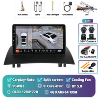 Autoradio CarPlay Renault Mégane 2 (2002-2009) – Écran 9 pouces, jusqu'à 16 Go + 512 Go, vue 34