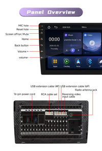 Autoradio CarPlay 2 DIN Universel – Écran 9 ou 10,1 Pouces, Filaire, Caméra en Option, vue 23