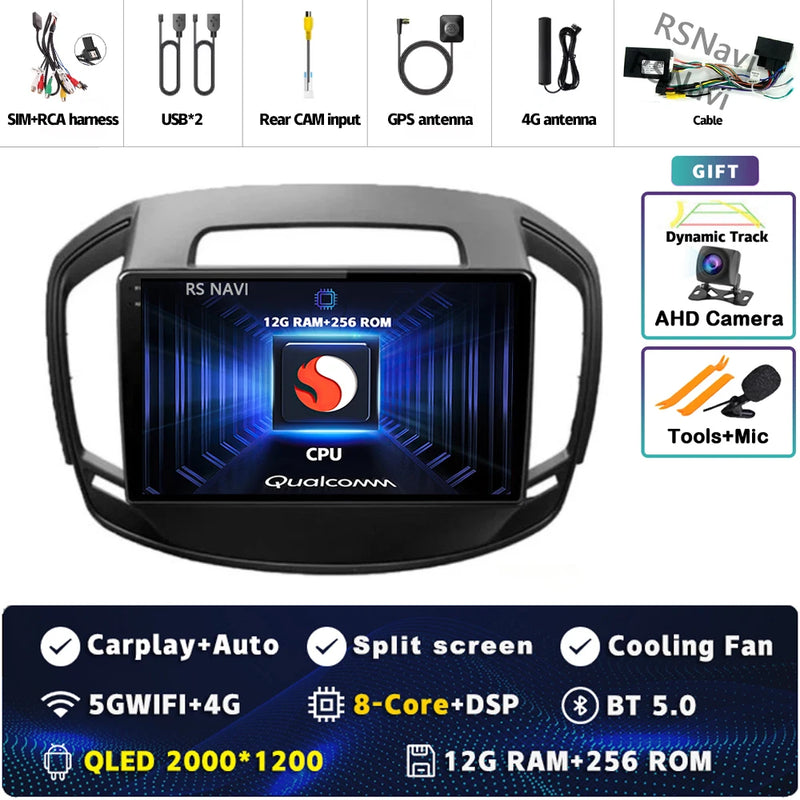 Autoradio CarPlay Opel Insignia (2013-2017) – Écran QLED, Android 16, jusqu'à 16 Go + 512 Go, vue 37