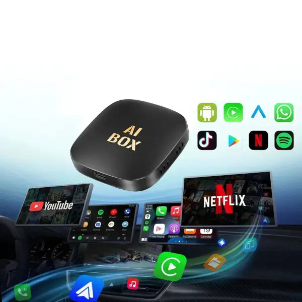 ADAPTATEUR CARPLAY SANS FIL AI BOX - Compatible avec - Disponible sur carplay - voiture