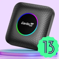 Adaptateur CarPlay Sans Fil Android 13 – Boîtier avec Anneau LED RGB, Bluetooth 5.0, vue 2