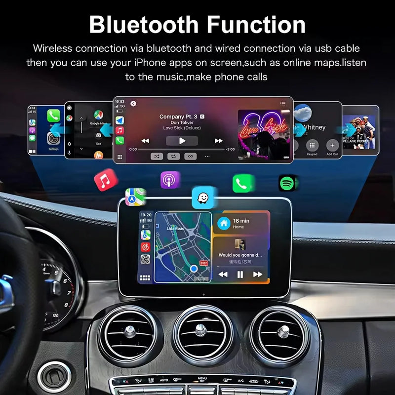 Boîtier CarPlay Mercedes Multi-Modèles NTG 4.0, 4.5 et 5.0 (2009-2018) – Sans fil, écran d'origine conservé, vue 5