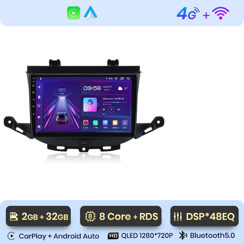Autoradio 2 DIN Opel Astra K écran 9 pouces Android 13