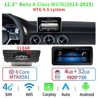 Autoradio CarPlay Mercedes Classe A W176, CLA C117, GLA X156 (2013-2018) – Écran 12,3 pouces, 4G, vue 30