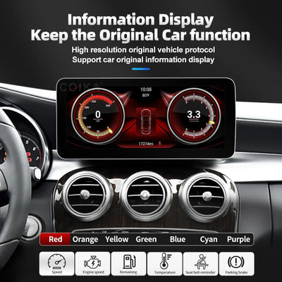 Autoradio Android 12,3'' pour Mercedes Classe A, CLA, GLA