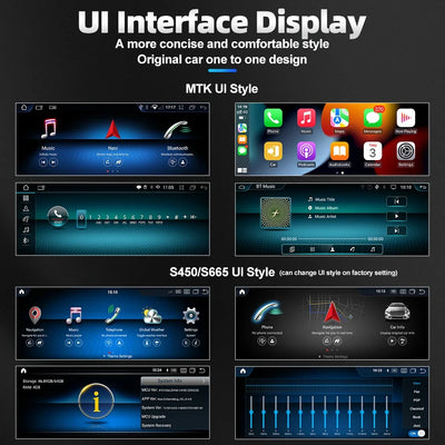 Autoradio Android 12,3'' pour Mercedes Classe A, CLA, GLA