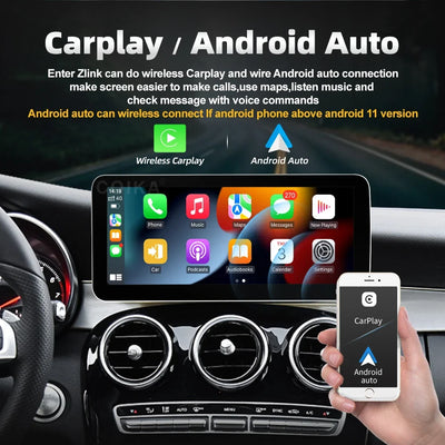 Autoradio Android 12,3'' pour Mercedes Classe A, CLA, GLA