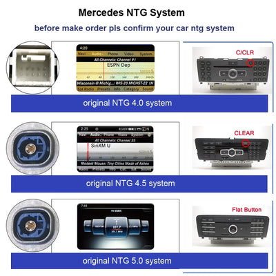 Autoradio Android 12,3'' pour Mercedes Classe A, CLA, GLA