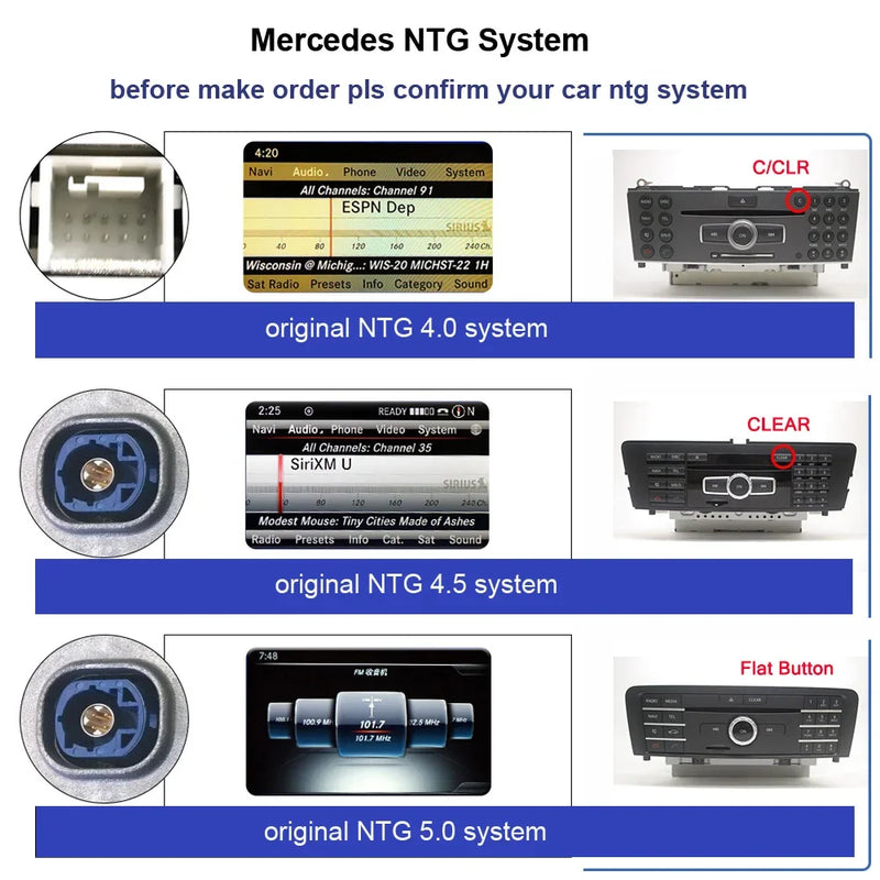 Autoradio CarPlay Mercedes Classe A W176, CLA C117, GLA X156 (2013-2018) – Écran 12,3 pouces, 4G, vue 9