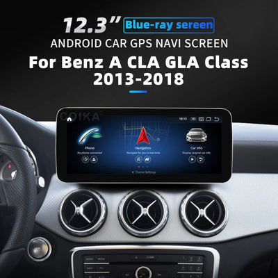 Autoradio Android 12,3'' pour Mercedes Classe A, CLA, GLA
