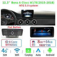 Autoradio CarPlay Mercedes Classe A W176, CLA C117, GLA X156 (2013-2018) – Écran 12,3 pouces, 4G, vue 31
