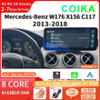 Autoradio CarPlay Mercedes Classe A W176, CLA C117, GLA X156 (2013-2018) – Écran 12,3 pouces, 4G