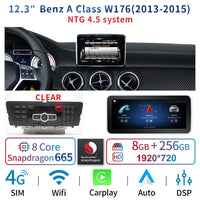 Autoradio CarPlay Mercedes Classe A W176, CLA C117, GLA X156 (2013-2018) – Écran 12,3 pouces, 4G, vue 32