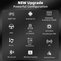 Autoradio CarPlay Mercedes Classe A W176, CLA C117, GLA X156 (2013-2018) – Écran 12,3 pouces, 4G, vue 2