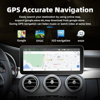 Autoradio Android 12,3'' pour Mercedes Classe A, CLA, GLA