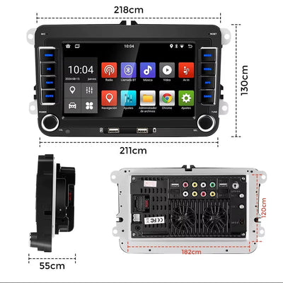 Autoradio Android Auto CarPlay pour Volkswagen Scirocco 2008-2013, Écran 7 Pouces