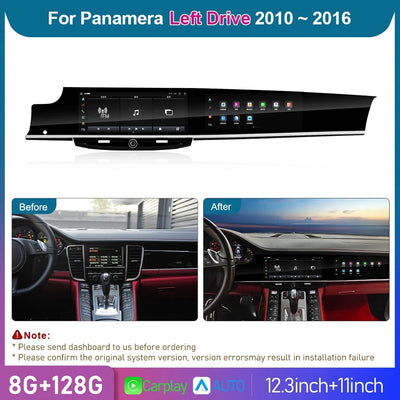 Porsche Panamera 970 Autoradio Android Double Écran Tactile