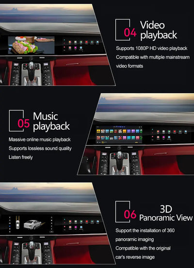 Porsche Panamera 970 Autoradio Android Double Écran Tactile