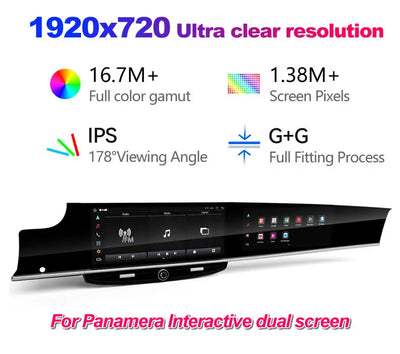 Porsche Panamera 970 Autoradio Android Double Écran Tactile