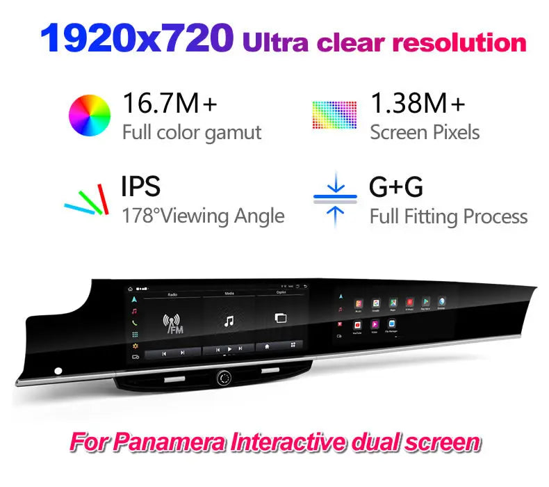 Autoradio CarPlay Porsche Panamera 970 (2010-2016) – Double Écran 12,3 + 11 Pouces, 8 Go / 128 Go, vue 11