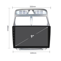 Autoradio CarPlay Peugeot 307 (2001-2008) – Écran 9 Pouces, Phase 1 et 2, vue 3