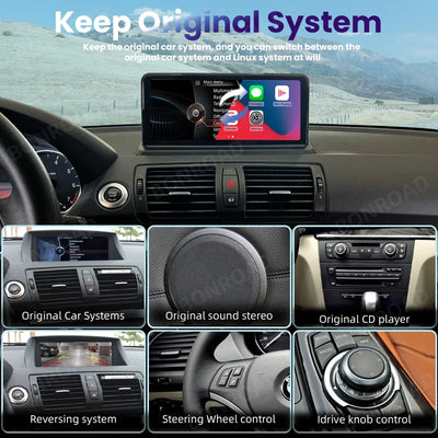 Autoradio Tactile 10,25 pouces CarPlay pour BMW Série 1 E8x