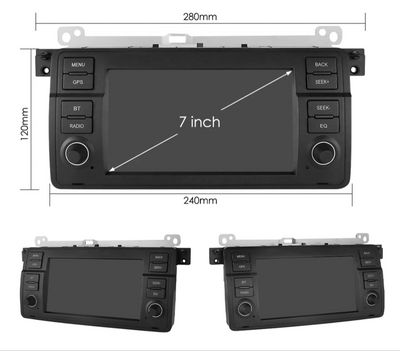 Autoradio 7 Pouces CarPlay Android Auto pour BMW E46 1998–2005