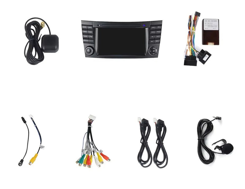 Autoradio CarPlay Mercedes Classe E W211 (2003-2009) – Android, 2 Go / 32 Go, vue 5