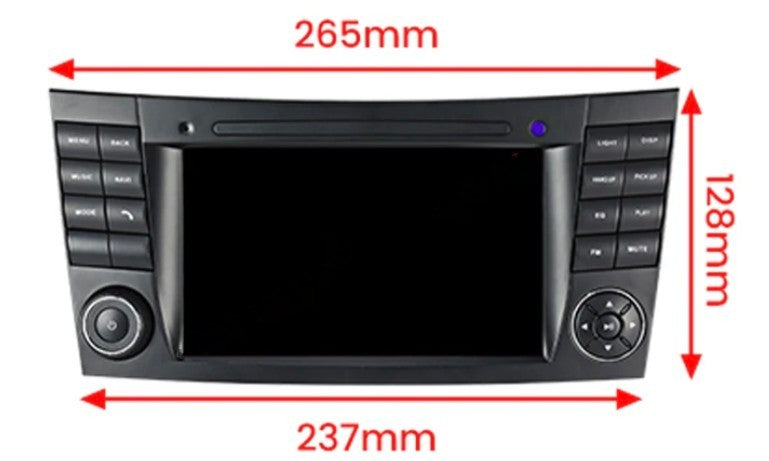 Autoradio CarPlay Mercedes Classe E W211 (2003-2009) – Android, 2 Go / 32 Go, vue 4