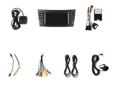 Autoradio CarPlay Android Auto pour Mercedes CLK W209, 7 pouces