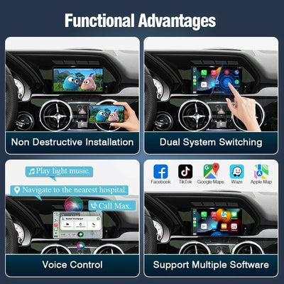 Module Autoradio CarPlay Android Auto pour Mercedes NTG4.5