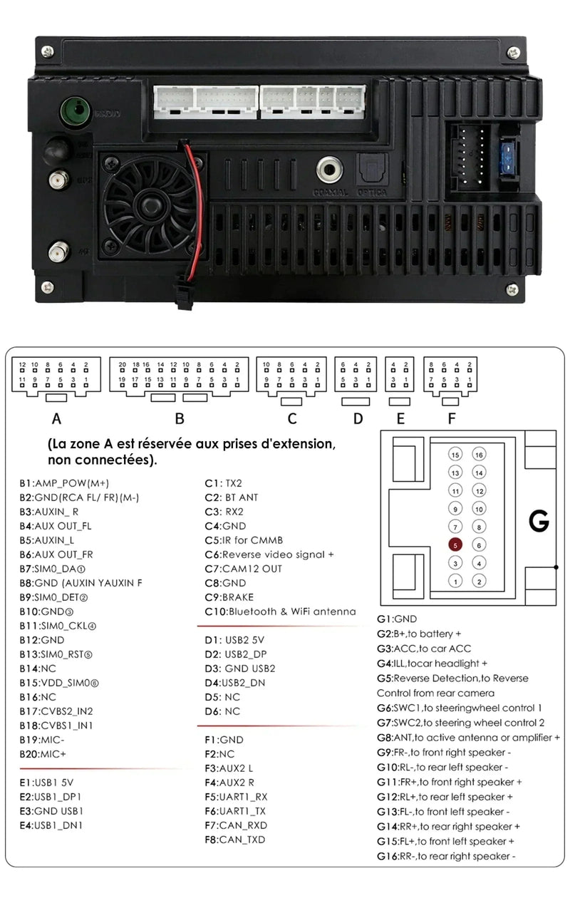 Autoradio CarPlay Volkswagen Amarok (2010-2013) – Écran 7 pouces, avec ou sans audio premium, vue 5