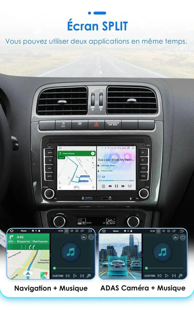 Autoradio CarPlay Android Auto pour VW Amarok 2010-2013