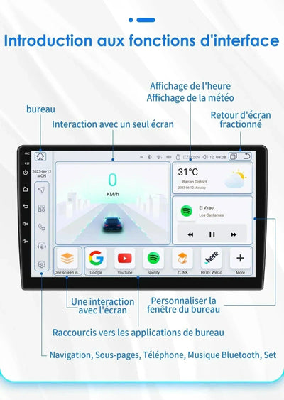 Autoradio CarPlay Android Auto pour VW Amarok 2010-2013