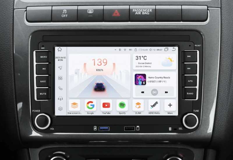 Autoradio CarPlay Volkswagen Golf 6 – Écran tactile double DIN, GTI et GTD, Android Auto, vue 4
