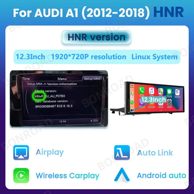 Autoradio CarPlay Audi A1 Écran Tactile 12,3" Sans Fil
