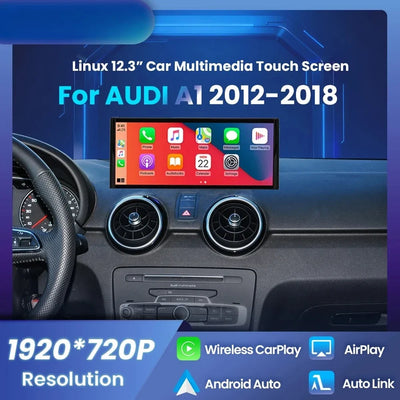 Autoradio CarPlay Audi A1 Écran Tactile 12,3" Sans Fil
