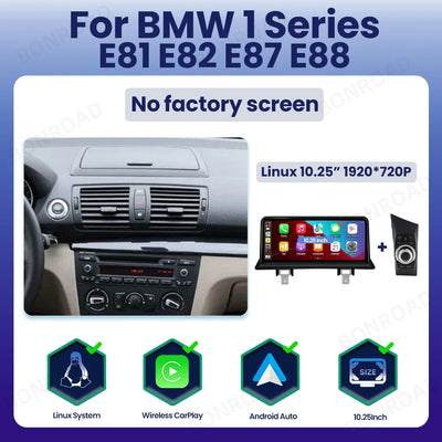 Autoradio CarPlay pour BMW Série 1 E81 E87