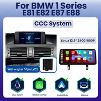 Autoradio CarPlay BMW Série 1 E81 E82 E87 E88 – Écran 10,25 ou 12,3 pouces, CCC et CIC, vue 11