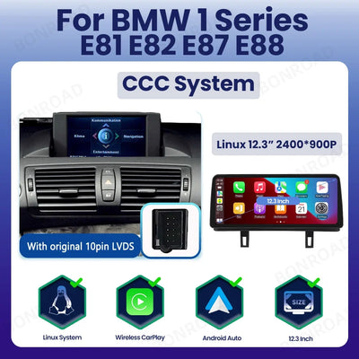Autoradio CarPlay pour BMW Série 1 E81 E87