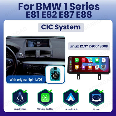 Autoradio CarPlay pour BMW Série 1 E81 E87