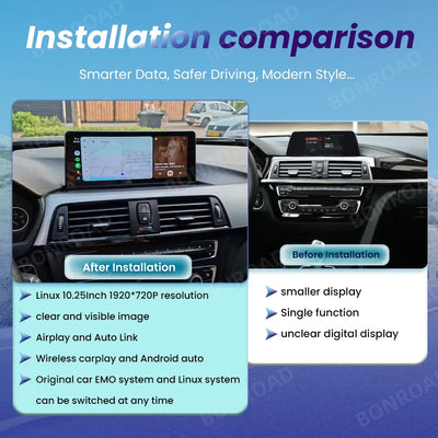 Autoradio CarPlay BMW Série 3 et 4 F30 F31 F33 F34 F36