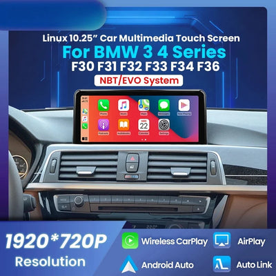 Autoradio CarPlay BMW Série 3 et 4 F30 F31 F33 F34 F36
